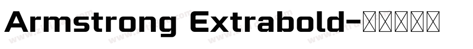 Armstrong Extrabold字体转换